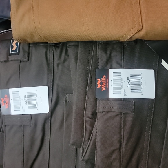 Walls Ditchdiger Pants - Brown 40/30, 42/30, Gray 40/32,42/30 And Rust 40/32 - Picture 2 of 4